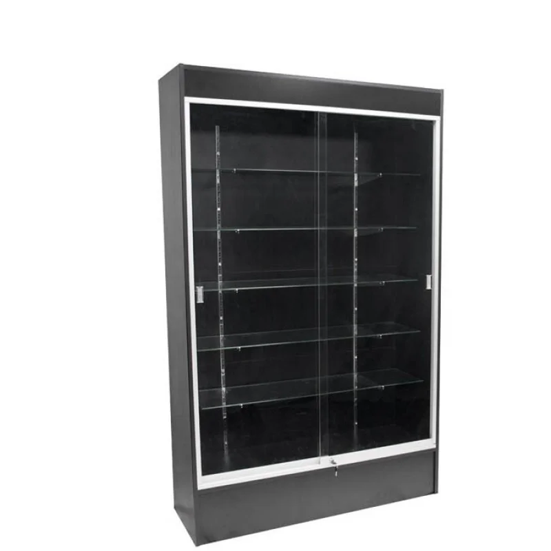 custom.Retail Cabinets with Lock and Led Lights Wooden Frame Showcase Smoke Shop Store Fixture Display Cases