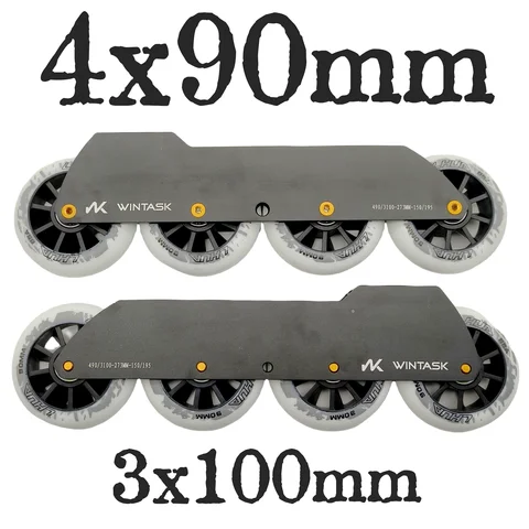 스피드 스케이트 프레임, 3x100mm, 4x90mm, 150-195mm 휠 85a