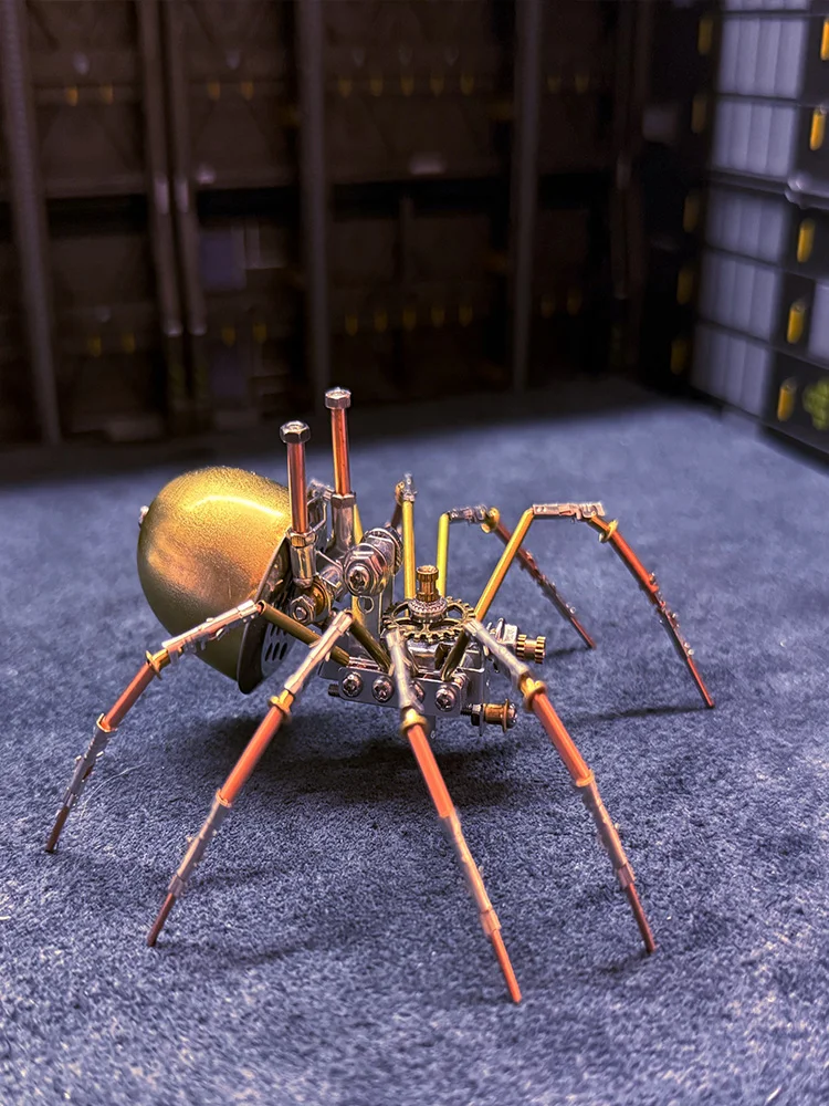 العنكبوت الآلات المعدنية نموذج لغز الاطفال ألعاب علمية DIY الجذعية مجموعة التعلم التكنولوجي ألعاب تعليمية #6