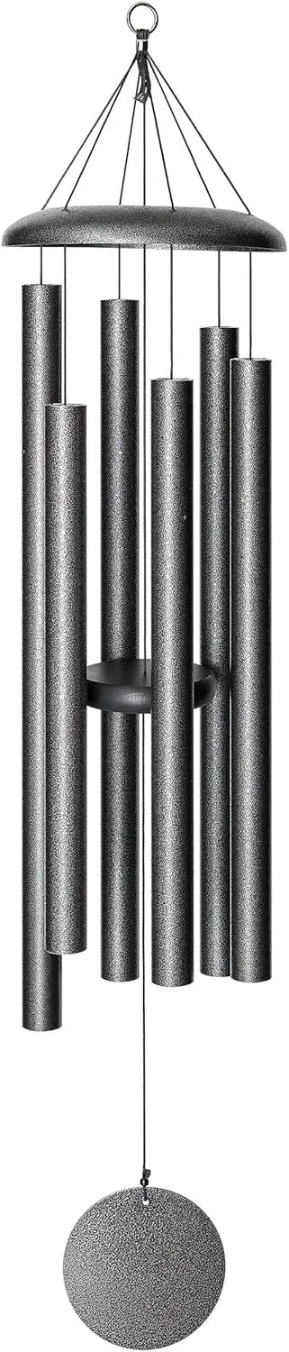 

50-дюймовый серебряный колокольчик для патио, сада, наружного декора из алюминия, сделано в США