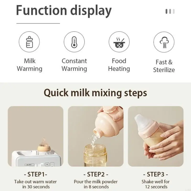 الطفل زجاجة تستخدم في الرضاعة دفئا متعددة الوظائف التدفئة السريعة الغذاء التكميلي سخان الرضاعة الطبيعية جهاز حفظ حرارة الحليب #3