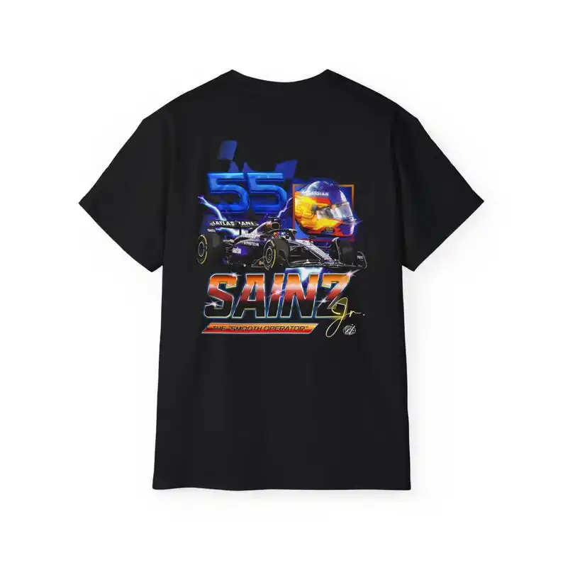 

Carlos Sainz Bootleg T-Shirt, Retro Williams Racing F1 Tee, Vintage Motorsport Graphic Shirt