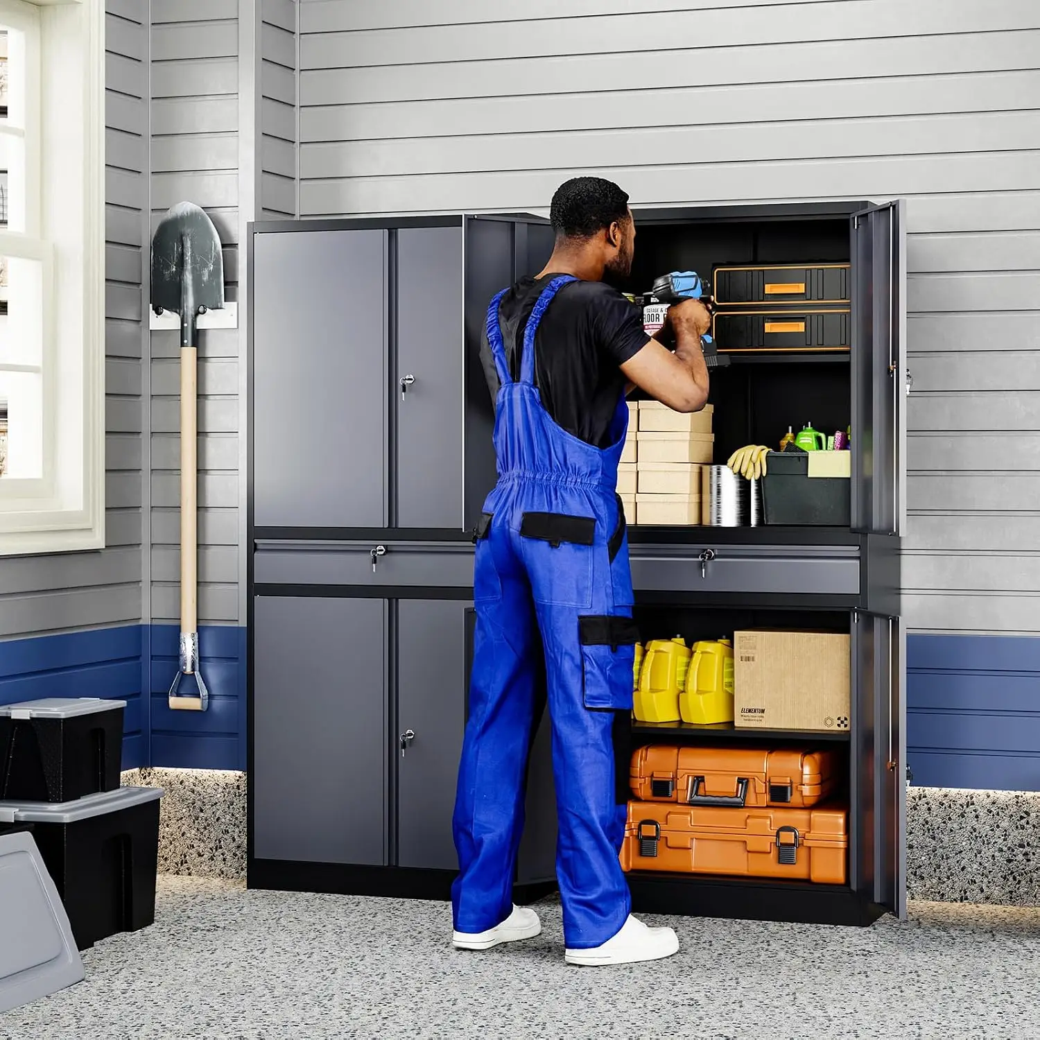 Armadio Metallico per Garage, - Office Storage Cabinet recensione e prezzo