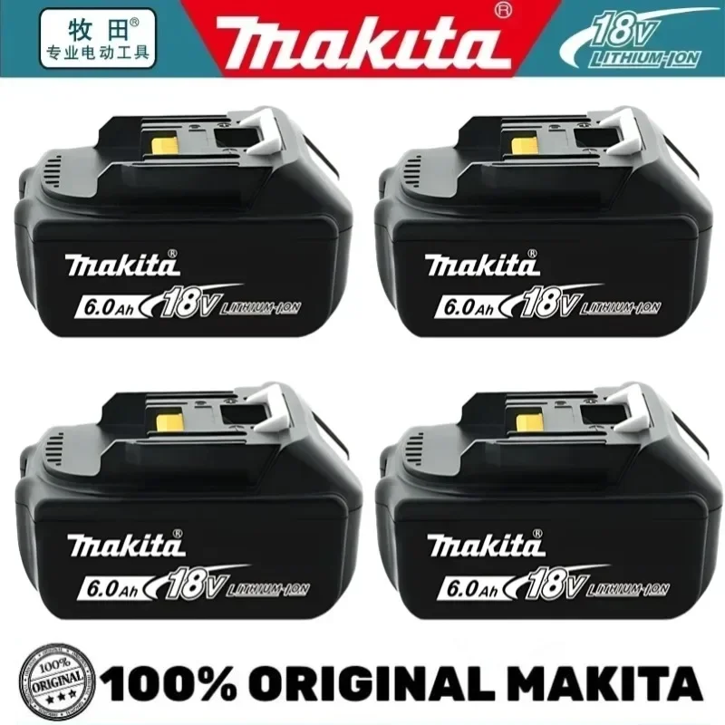 100% Genuine Makita 6Ah/5Ah for Makita 18V Battery BL1840 BL1830B BL1850B BL1850 BL1860 BL1815 Replacement Lithium Battery