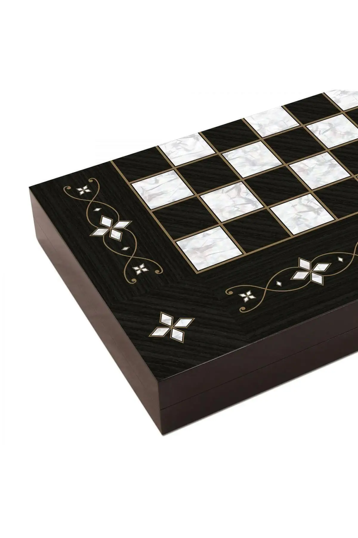 Backgammon Chess Antique Plated Mine Backgammon Large Size Stylish design fun beautify your hobby quality product