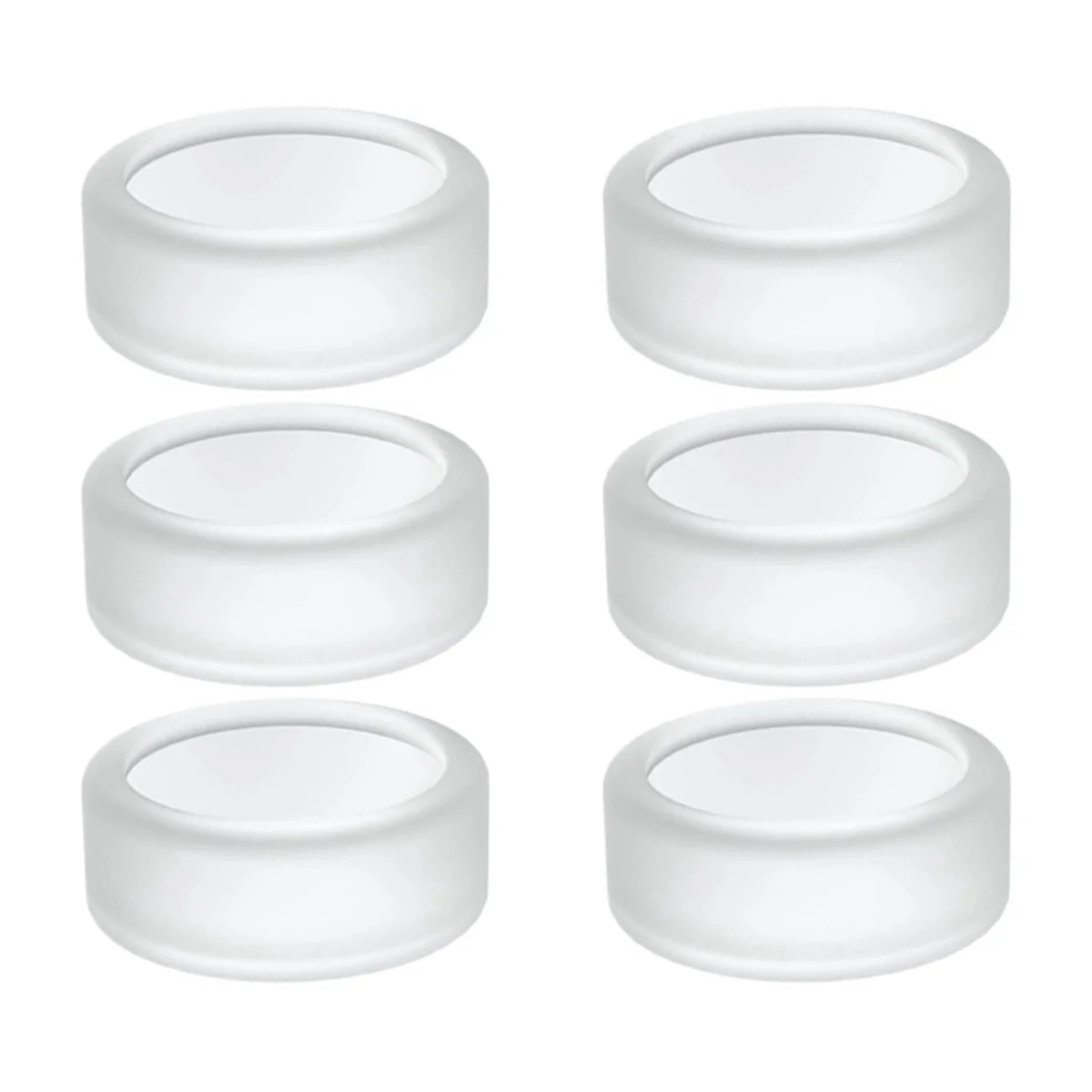 6pcs Silicone Ring Cover for Oura Ring Gen 3 Anti-Scratch Silicone Cover for Men and Women(White)