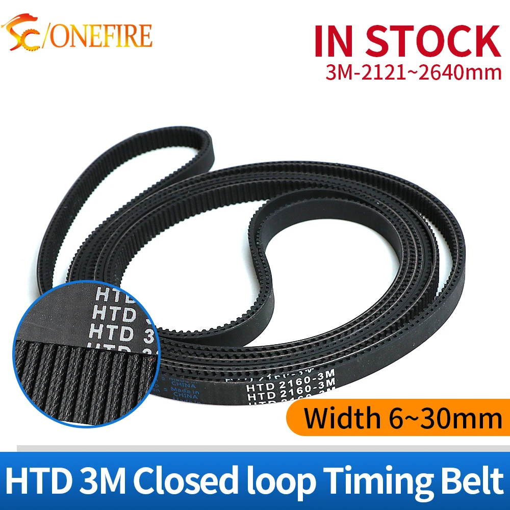 

ONEFIRE HTD 3M Ремень ГРМ Lp=2121/2160/2220/2388/2460/2505/2640 мм Ширина 6-30 мм Резина