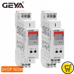 GEYA GRT8-X Digital Display Multifunction Timer Relay 16A with 20 Function Choices AC DC 12V 24V 220V 230V