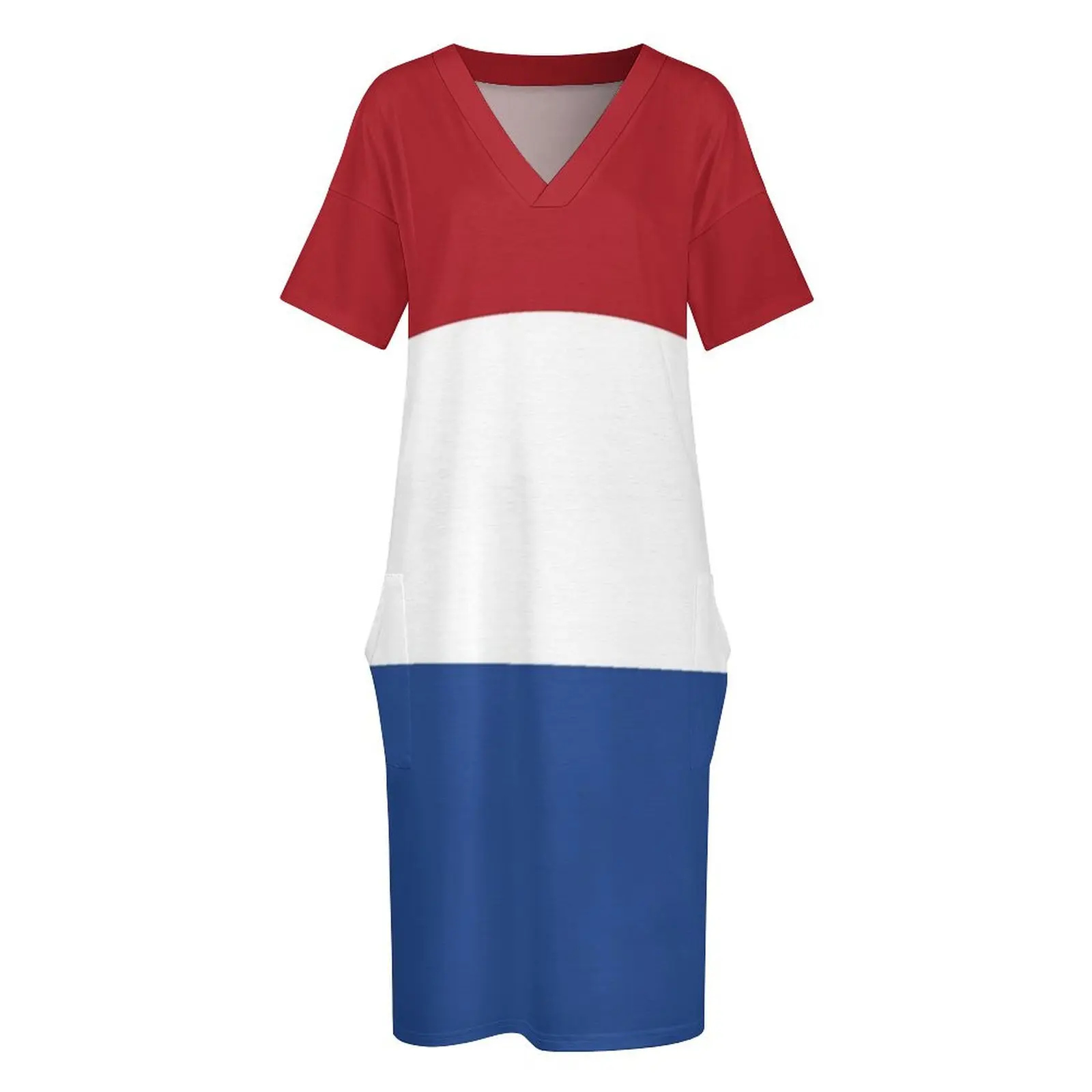 La bandera de Países Bajos-Camiseta holandesa vestido suelto con bolsillos ropa de mujer verano 2025 novedades vestido de fiesta nocturna