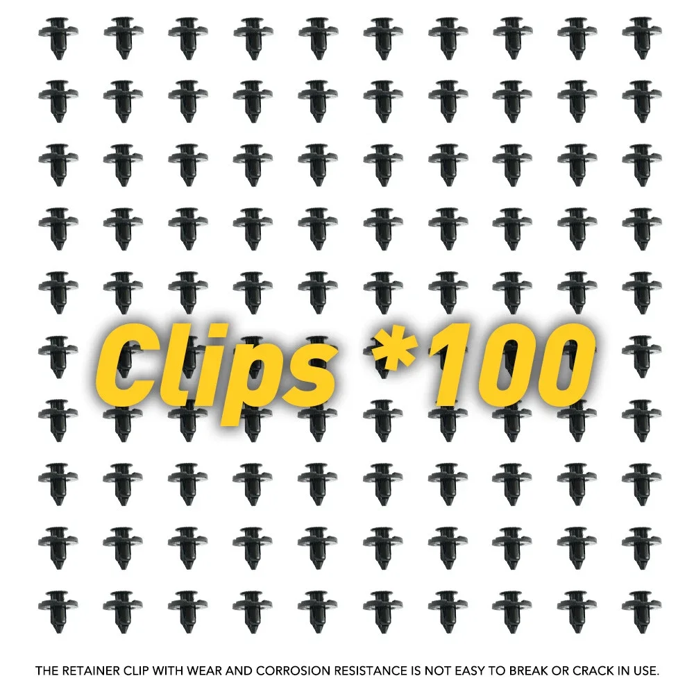 100Pcs Car Trim Clips 0155309321 For X-Trail For Qashqai For Navara For Micra Bodywork & Trim Fastener Accessories For Vehicles