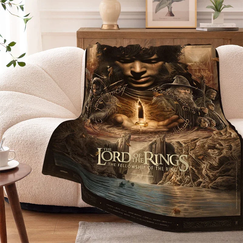 Camping Blanket Sofa Winter King Size The L-Lord of The R-Rings Bed Fleece Custom Nap Fluffy Soft Blankets Microfiber Bedding