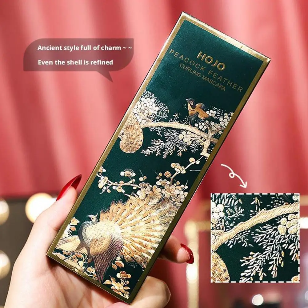 1pcs Pauw Zwart Curling Mascara Dikke Verlenging tot Zweetbestendig dragen Blijvende Lange Make-Up Waterdichte Wimper Gemakkelijk P2O4