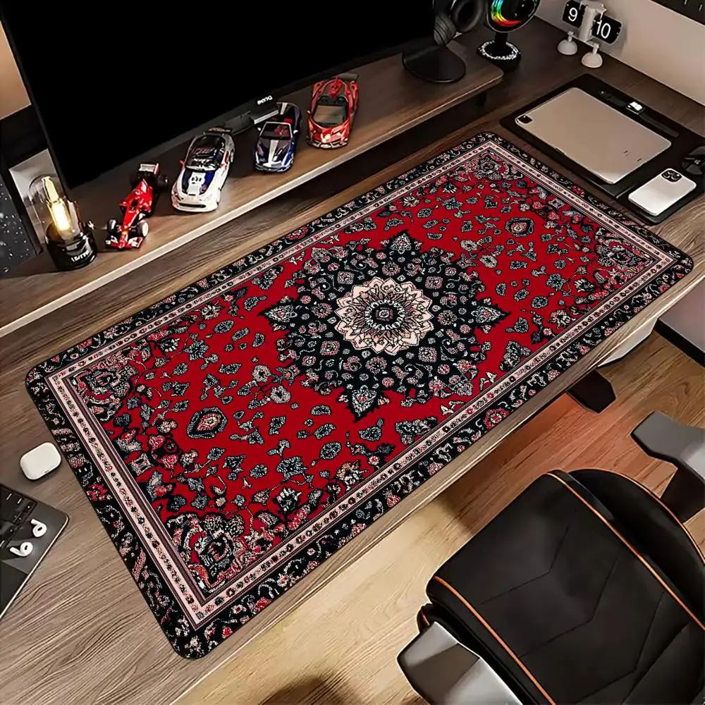 

Retro art style Persian carpet theme Mouse Pad rubber anti-slip Desk Mat pc accessories Gaming mat keypad mousepad rug maus pad
