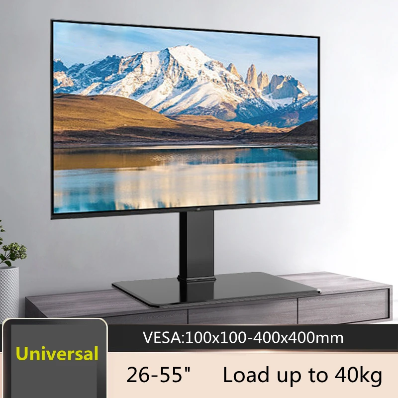 

BEISHI Rack Monitor Stand Adjustable VESA 600-400mm up to 40kg 32‘’-55‘’ Monitor Tablet Free Standing Profile Desk Mount