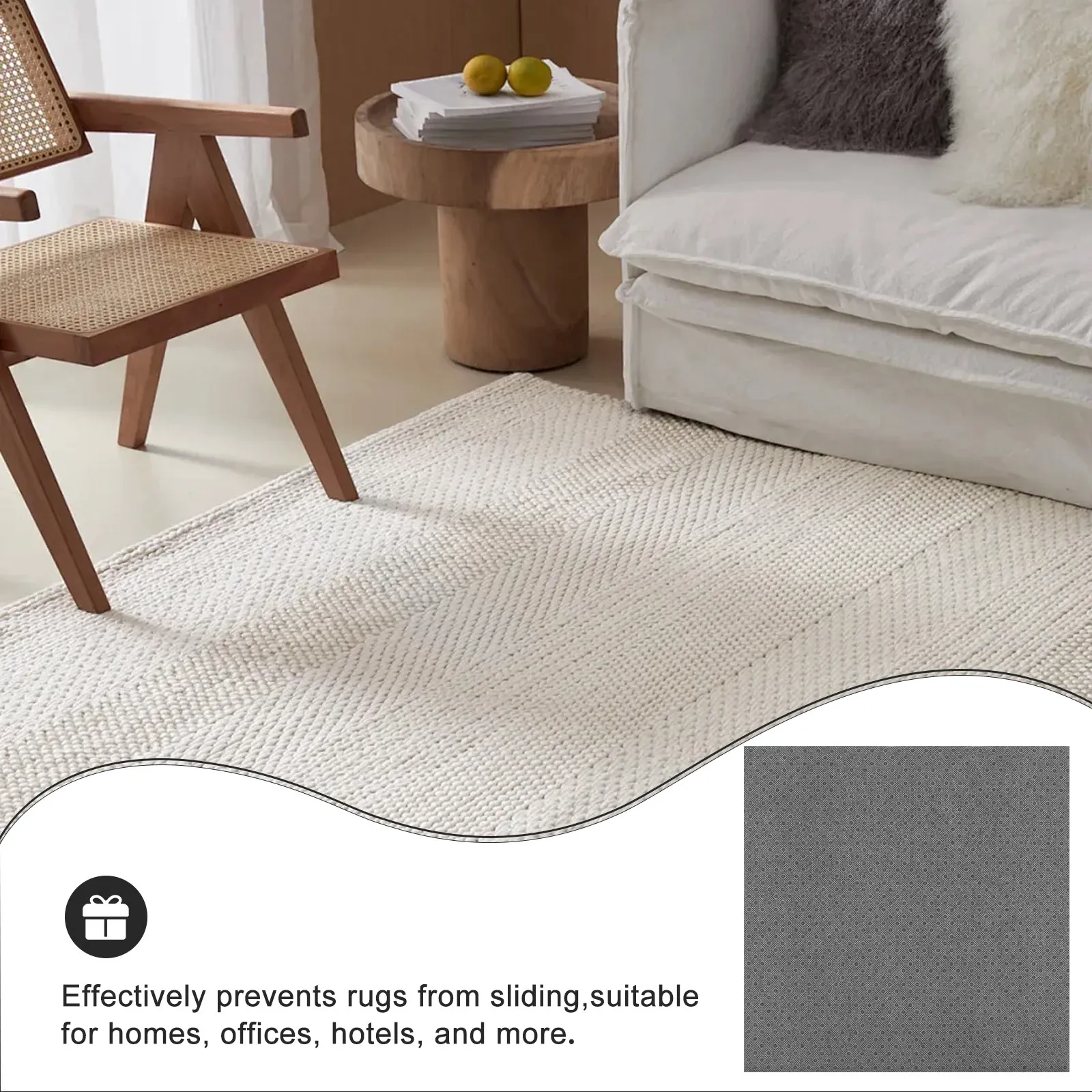 Large Non Slip Felt Fabric Anti Slip Rug Backing Tufting Cloth DIY Carpet Making Supplies Cushion Pad Mat Floor Protector - view 5