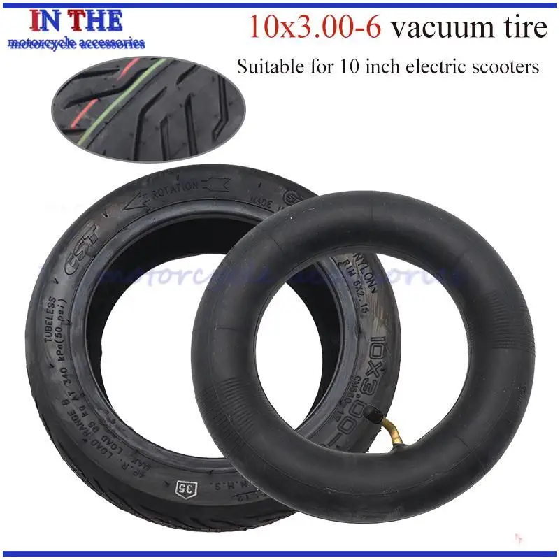 New High-performance 10x3.00-6 Tubeless Tire Electric Scooter for Kugoo M4 Pro 10 Inch City-road Vacuum Tire 10x3 Inch Tyre