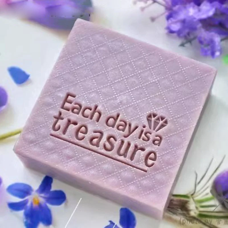 

HANDMADE-Soap Stamp Seal Chapter, Acrylic DIY Soap Making Supplies Tools Kits , Handmade Crafts, Customizable Logo
