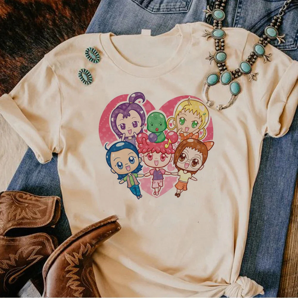 Ojamajo Doremi t-shirts women Japanese tshirt girl 2000s clothing