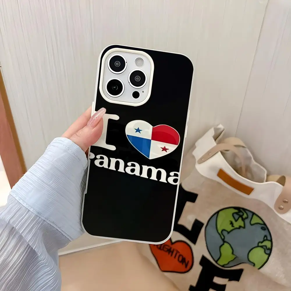 

Symbol P-Panama Flag Phone Case IPhone 17 Air 16 15 14 Plus 13 Pro Max 2 Soft Frosted Candy Transparent Jelly 2-in-1