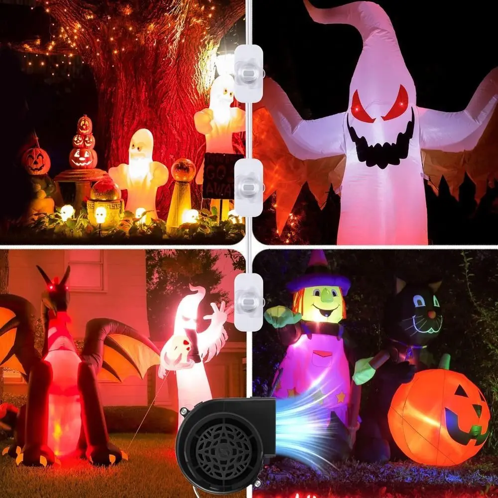 

Mini 12V 0.8A Inflatables Blower High Power Durable Air Blower Univesal LED Light Strings Blower Fan Christmas Decorations