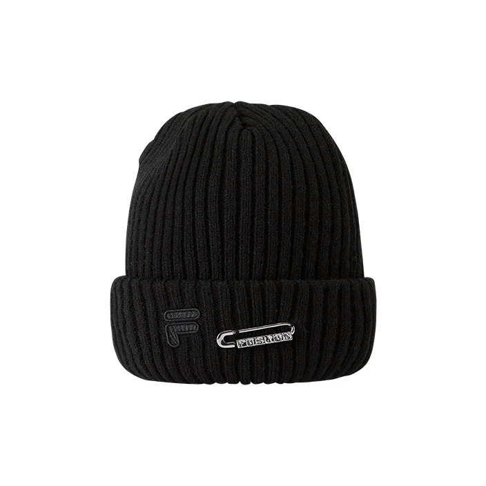 FILA FUSION Acrylic Beanies Unisex Sheer Black T13U542205FBK