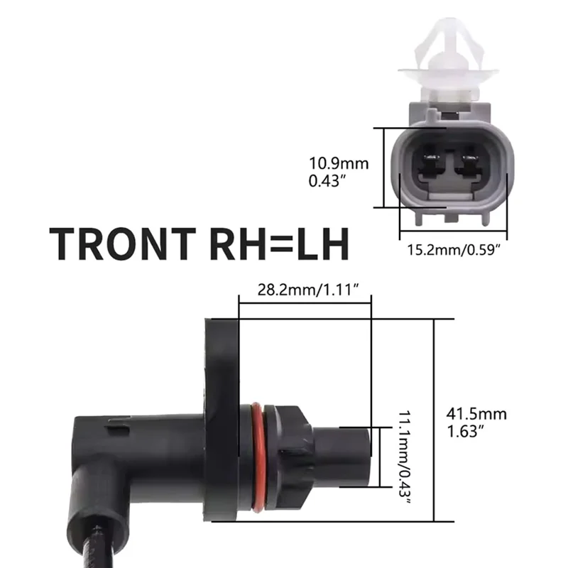 Front Rear Left Right ABS Speed Sensor For Toyota Hilux VII 2.5 3.0 4.0 2005-2015 89543-71010 89542-71010 89546-71030