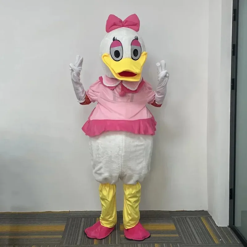 Donald Duck และ Daisy Duck คอสเพลย์เครื่องแต่งกายการ์ตูน Mascot โฆษณาชุดแฟนซีสัตว์ Carnival Prop Mascot