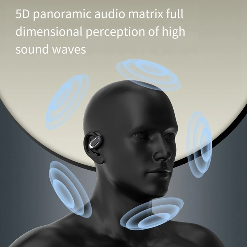 SCLS T35 Wireless Bluetooth Headset Digital Display Screen Convenient Noise Canceling Sports On-Ear Open Bluetooth Headset