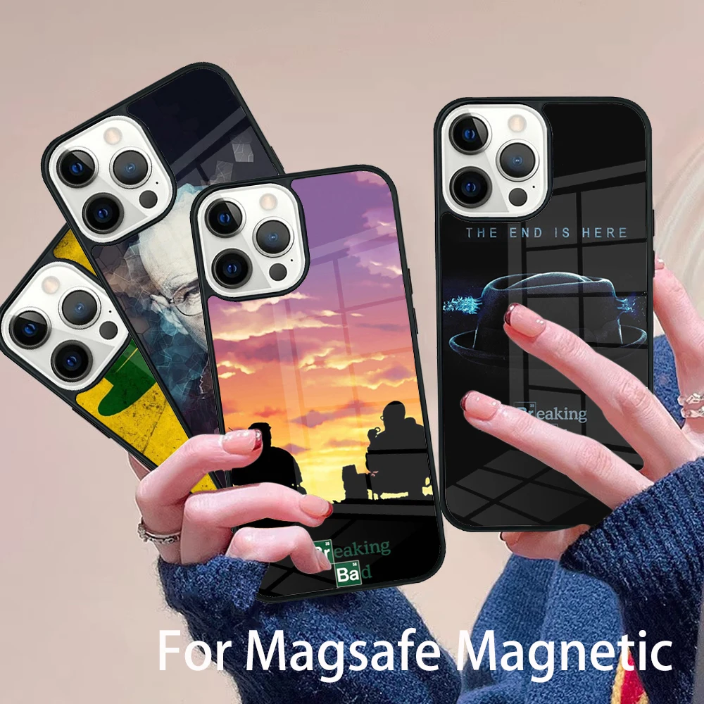 

Breaking Bad Poster Phone Case Magesafe Magnetic Wireless Charge Cover For IPhone 16 11 12 13 14 15 Pro Max Plus Mini