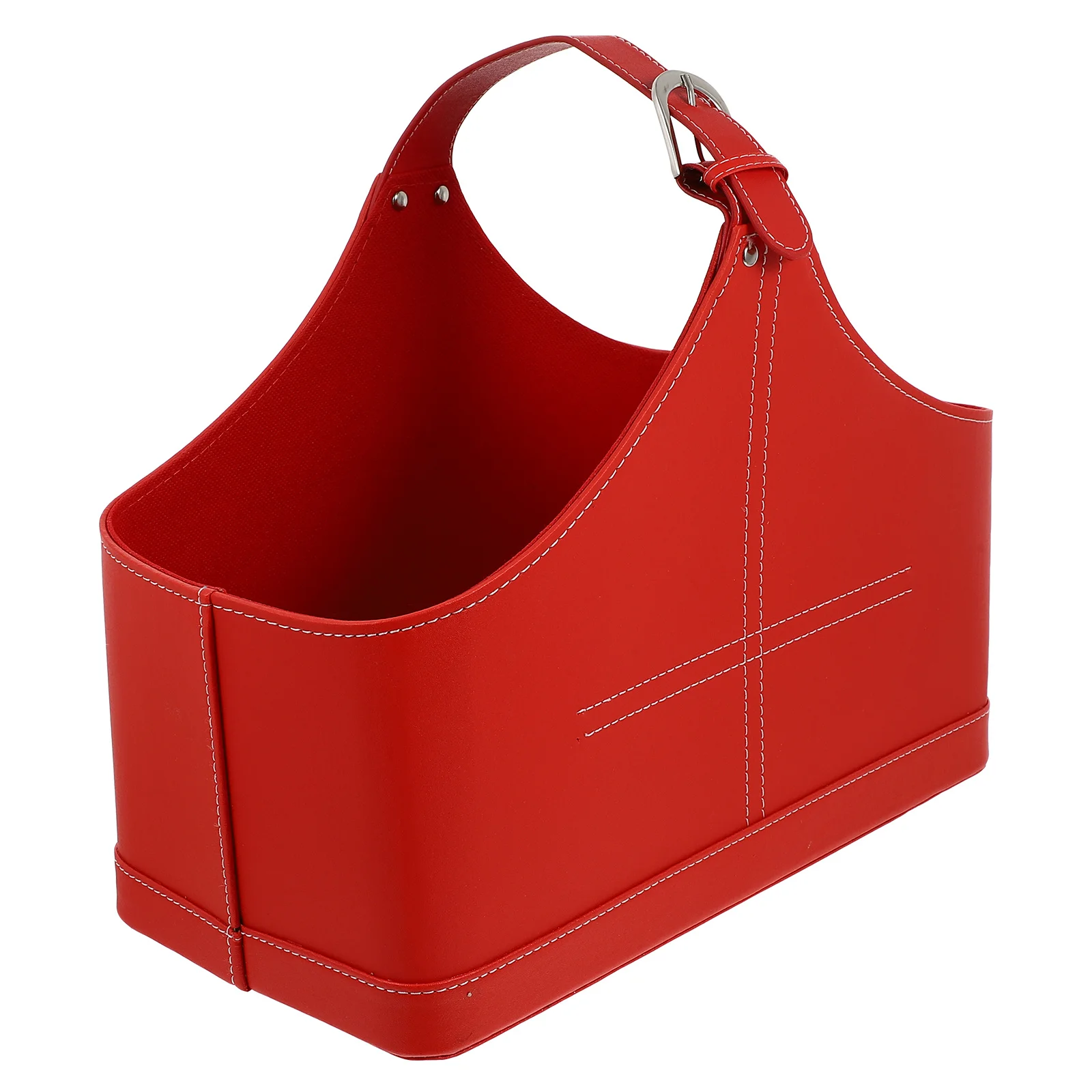 1 قطعة حقيبة يد عيد الميلاد Pu سلة قابلة لإعادة الاستخدام للحزب توريد التعبئة والتغليف المحمولة هدية الحقيبة حامل هدايا عيد الميلاد #5