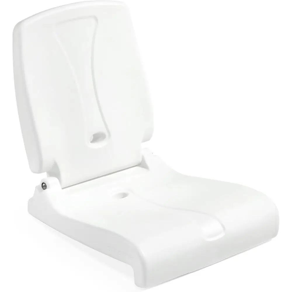 

Portable Adult Folding Chair - Outdoor, Poolside, Camping, Picnic Use with Back Support, White
