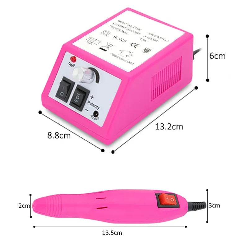 Perceuse à ongles professionnelle, ponceuse à ongles, polisseuse de gel, stylo, appareil électrique, ensemble de manucure, outils de manucure