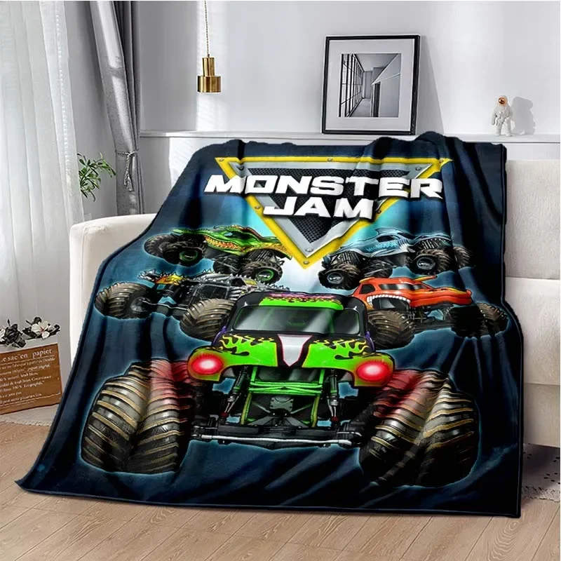 

Monster-Jam Grave-Digger Truck Blanket Bedroom Livingroom Bed Warm Soft Comfortable AirConditioner Office Throw Gift Blanket