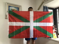 SKY FLAG Basque Flag 90x150cm 3x5ft double side printed polyester hanging Spain Spanish ikurrina Basque Flag