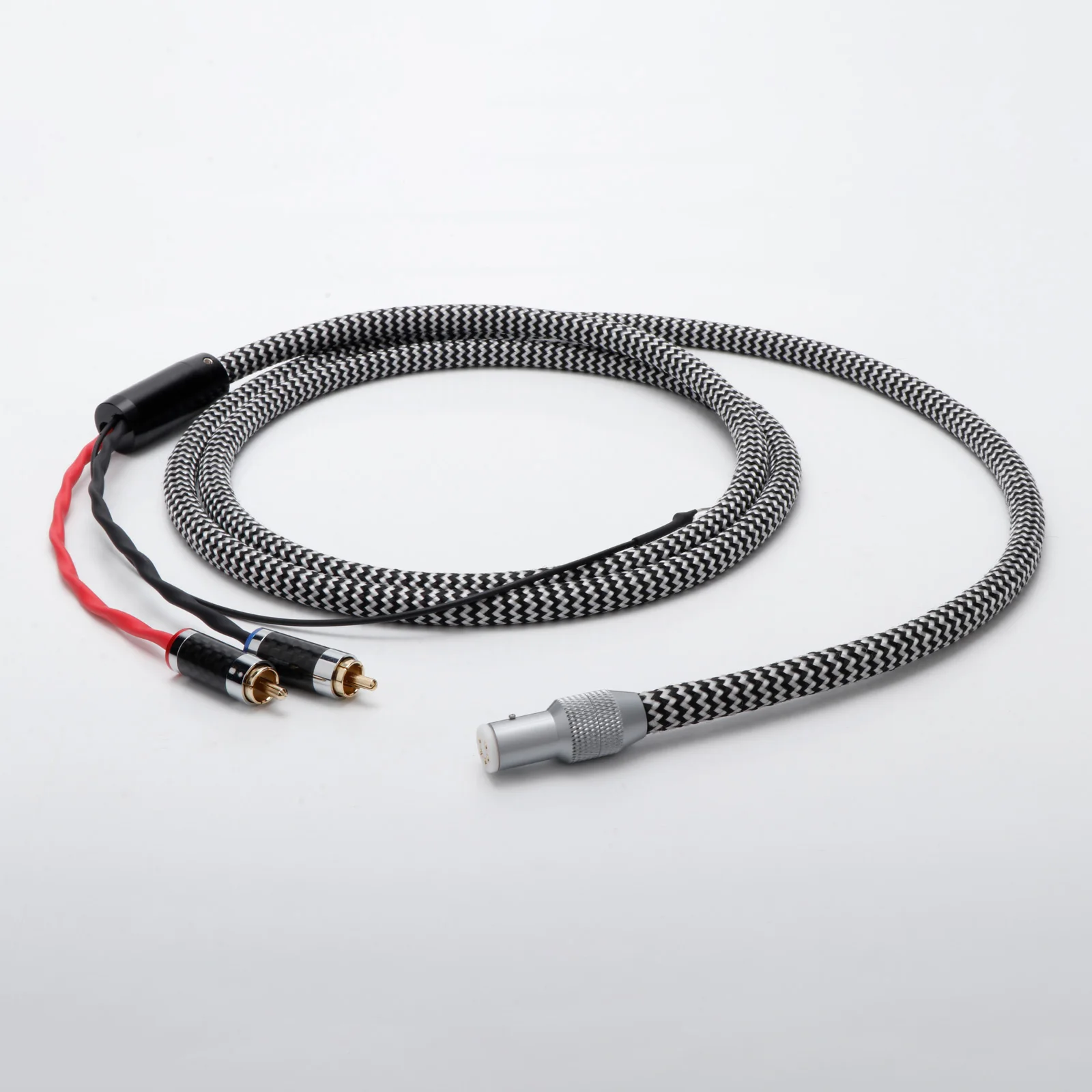 5-Pin DIN Stecker/Buchse auf 2RCA Phono-Kabel 4-adriges Phono-Kabel mit Erdungsdraht RCA-Kabel für LP Vinyl-Plattenspieler Tonarm – Detail 9