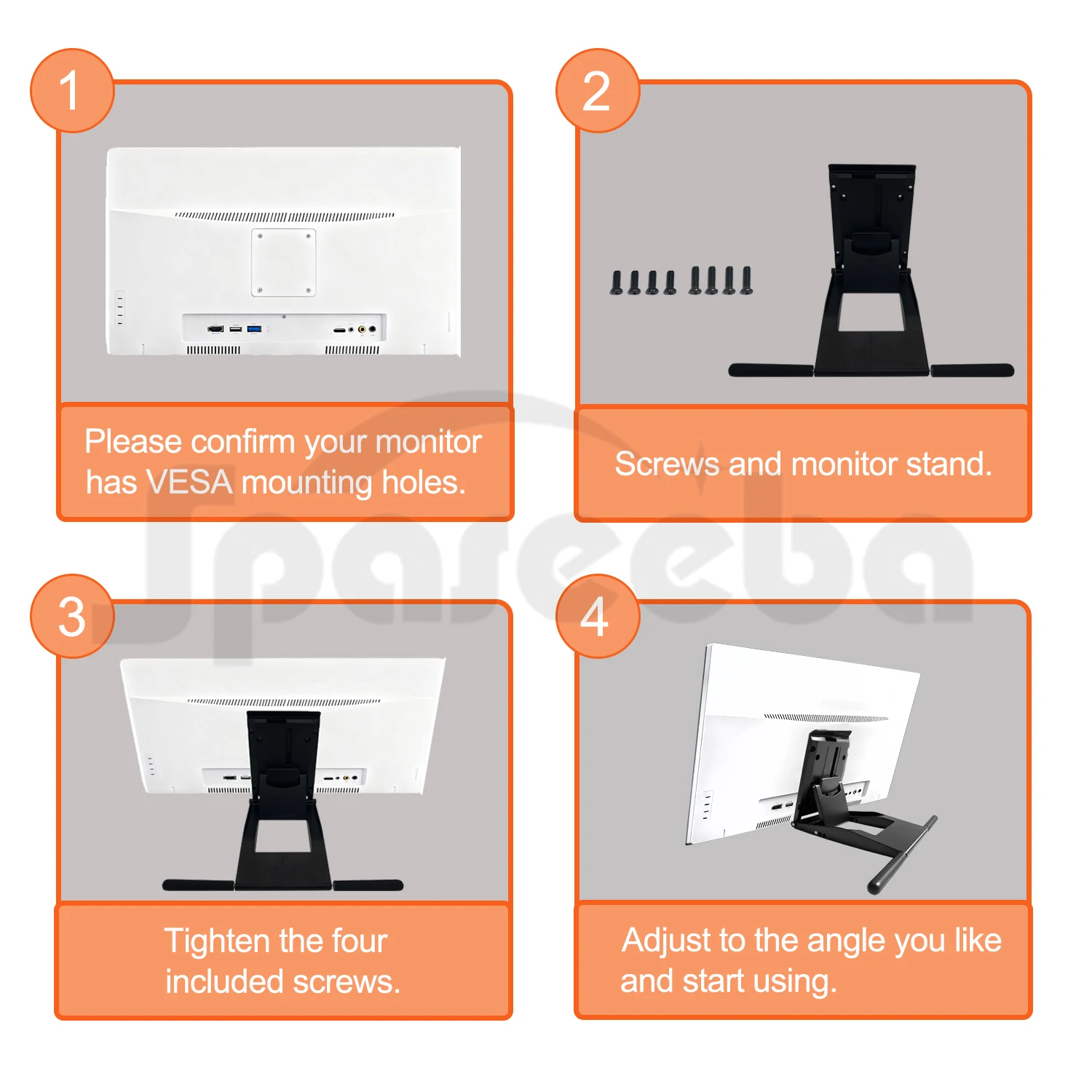 14-27'' LCD Monitor Base Bracket/Digital Graphics Tablet Display Stand/Folding Universal Holder for WACOM/HUION/XP-PEN