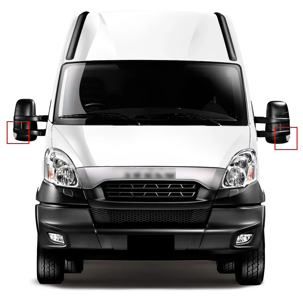 

Reliable-Car Clear Door Mirror Indicator Light Pair Left & Right for Iveco Daily 2006-2014-A87D