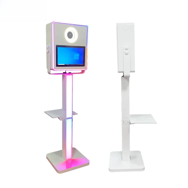 Touch screen photo studio portable selfie case with printer case