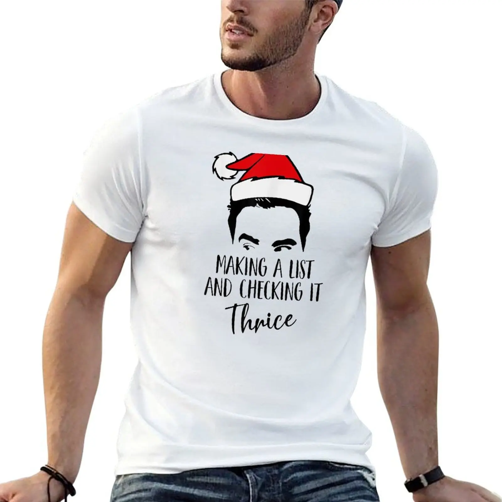 

Making A List And Checking It Thrice T-Shirt cotton t shirts man 100% man t shirt cotton T-Shirt