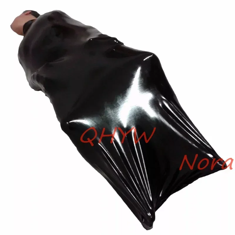 Sexy Handmade Customize Black Men Male Latex Sleepsack Bodybag Bag