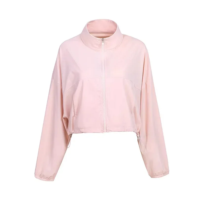 Sun Protection Women's Tennis Golf Sports Set Outdoor Workout Long Sleeve Jacket and Pleated Skirt 2 Piece Set