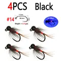 4pcs Black Size 14