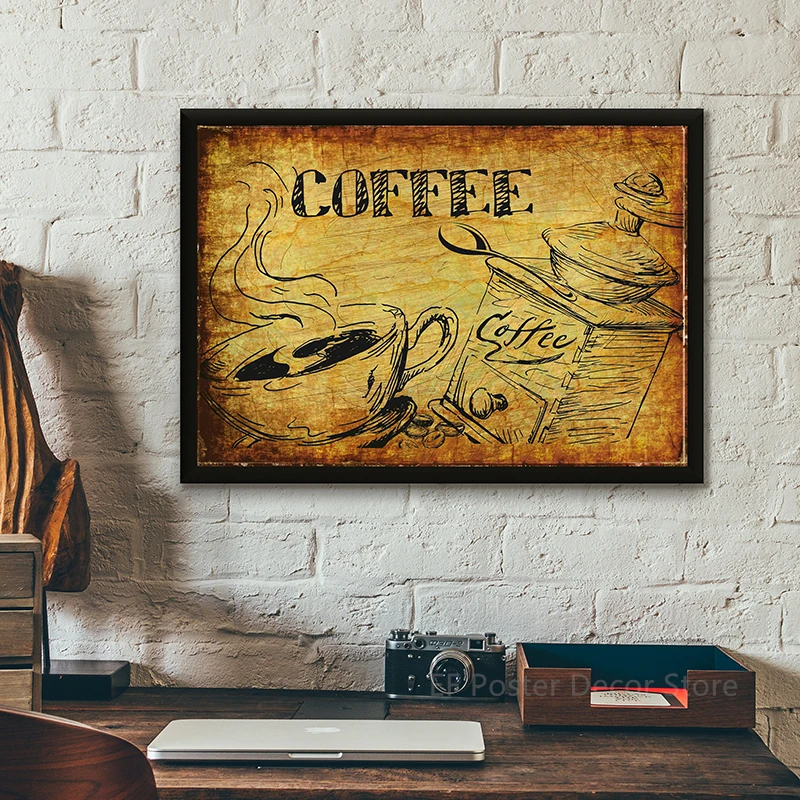 Custom Poster Customized Your Picture Kraft Paper Prints Personalized Vintage Home Room Bar Cafe Art Wall Decor Retro Painting