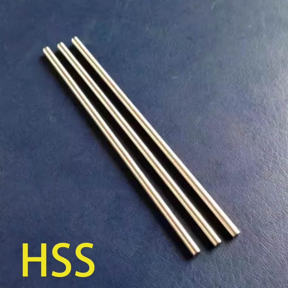 4-20Pcs Length 100mm HSS Shaft Metal Round Bar Transmission Rod Shaft DIY Axle Building Model Material Dia 2mm 3mm 4mm 5mm