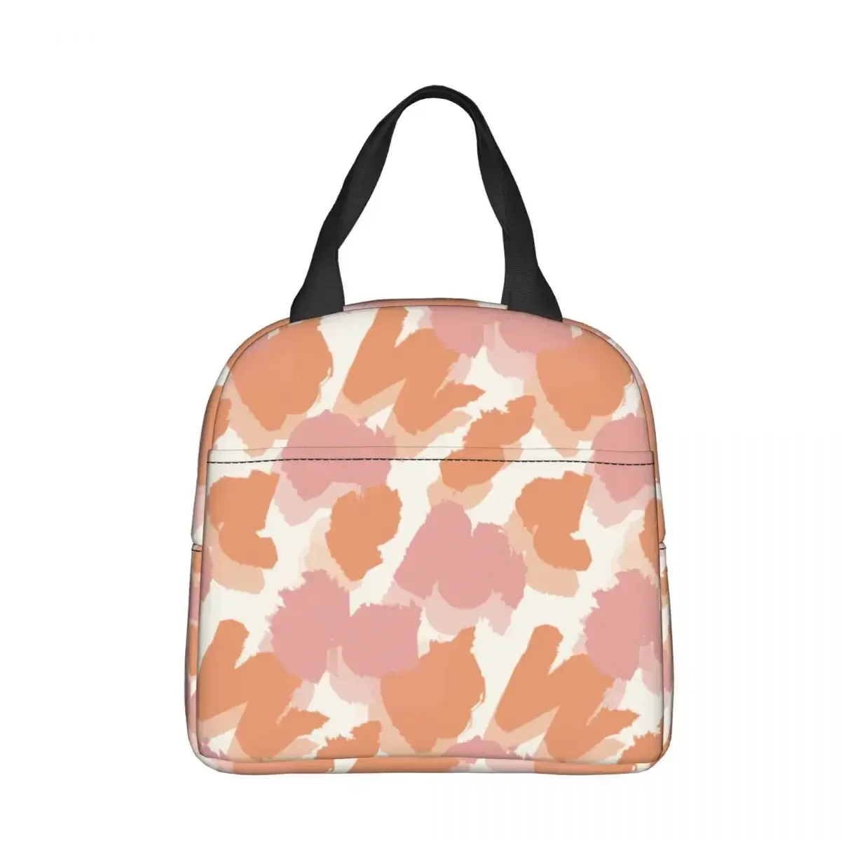 Pink Leopard Print Insulated Lunch Bag Leakproof Reusable Cooler Bag Tote Lunch Box Beach Picnic Food Handbags