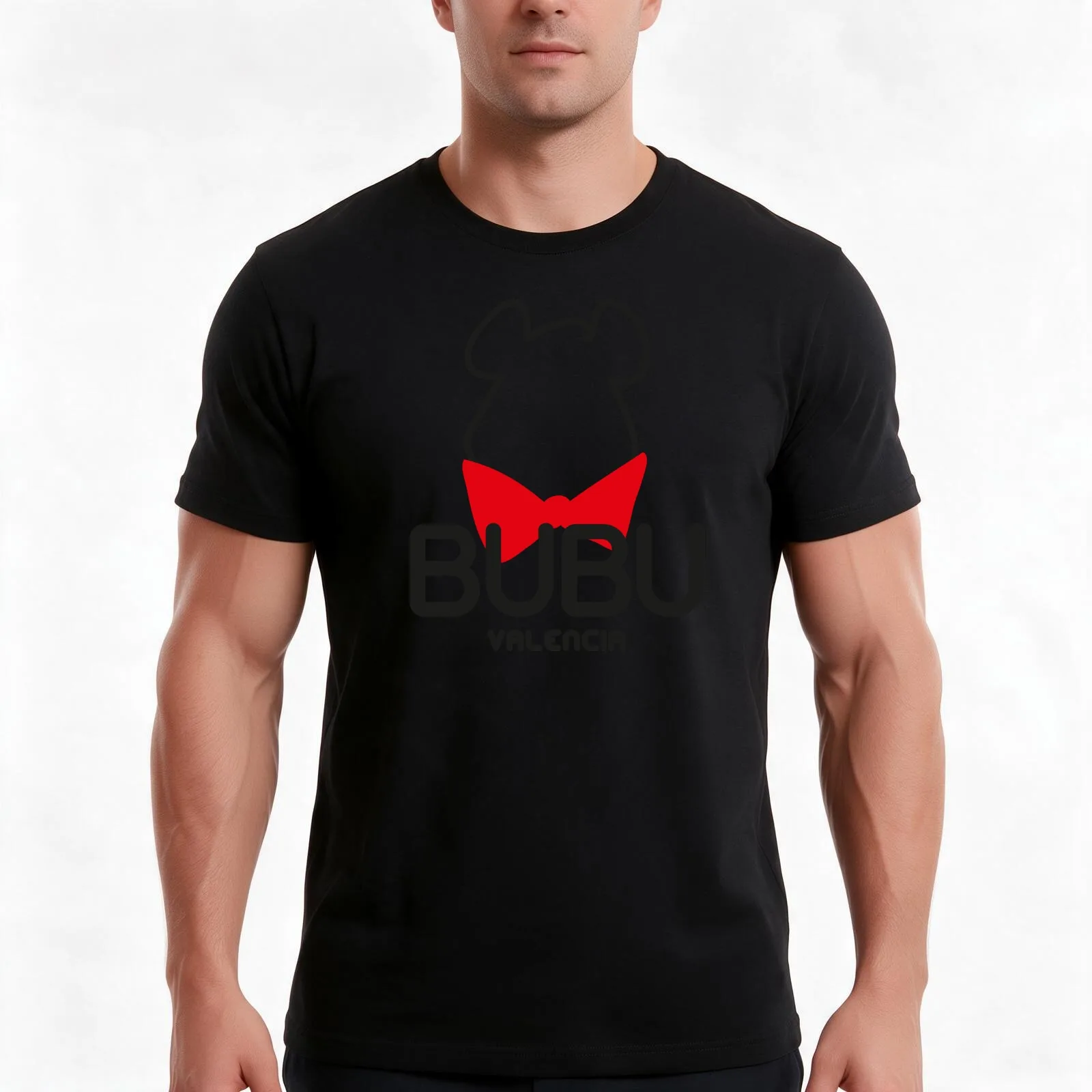 Bubu logo (for light colours) T-Shirt, Summer Casual Cotton Tee, Oversized Streetwear Tops, Vintage Graphic Print, 100% Cotton