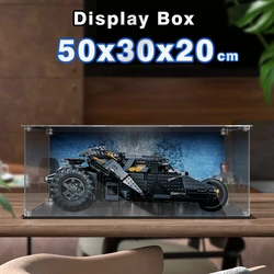 Acryl Vitrine für Lego Vitrine für Batmobile Baustein staub dicht klar Modell auto Aufbewahrung sbox 50x30x20cm