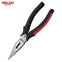 DELIXI ELECTRIC Wire Pliers 8 in，Sharp Large Opening Diagonal  Nose Pliers，for Cutting，Twisting and Clamping MetalWires