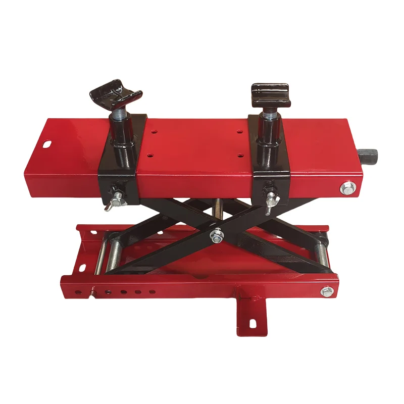 

High Quality 1100 LB Auto Repair Tools Foldable Cylinder Scissor Lift Motorcycle Workshop Bracket Platform