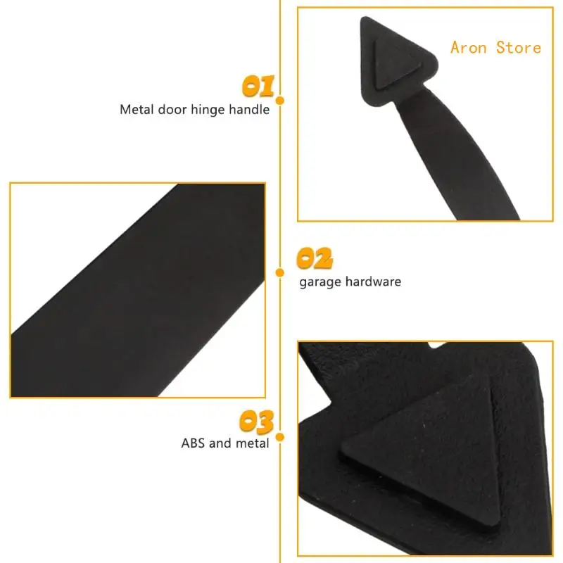Hardware per cerniere finte decorative per porta del garage magnetica da 6 pezzi per porta del garage fai-da-te H3CF